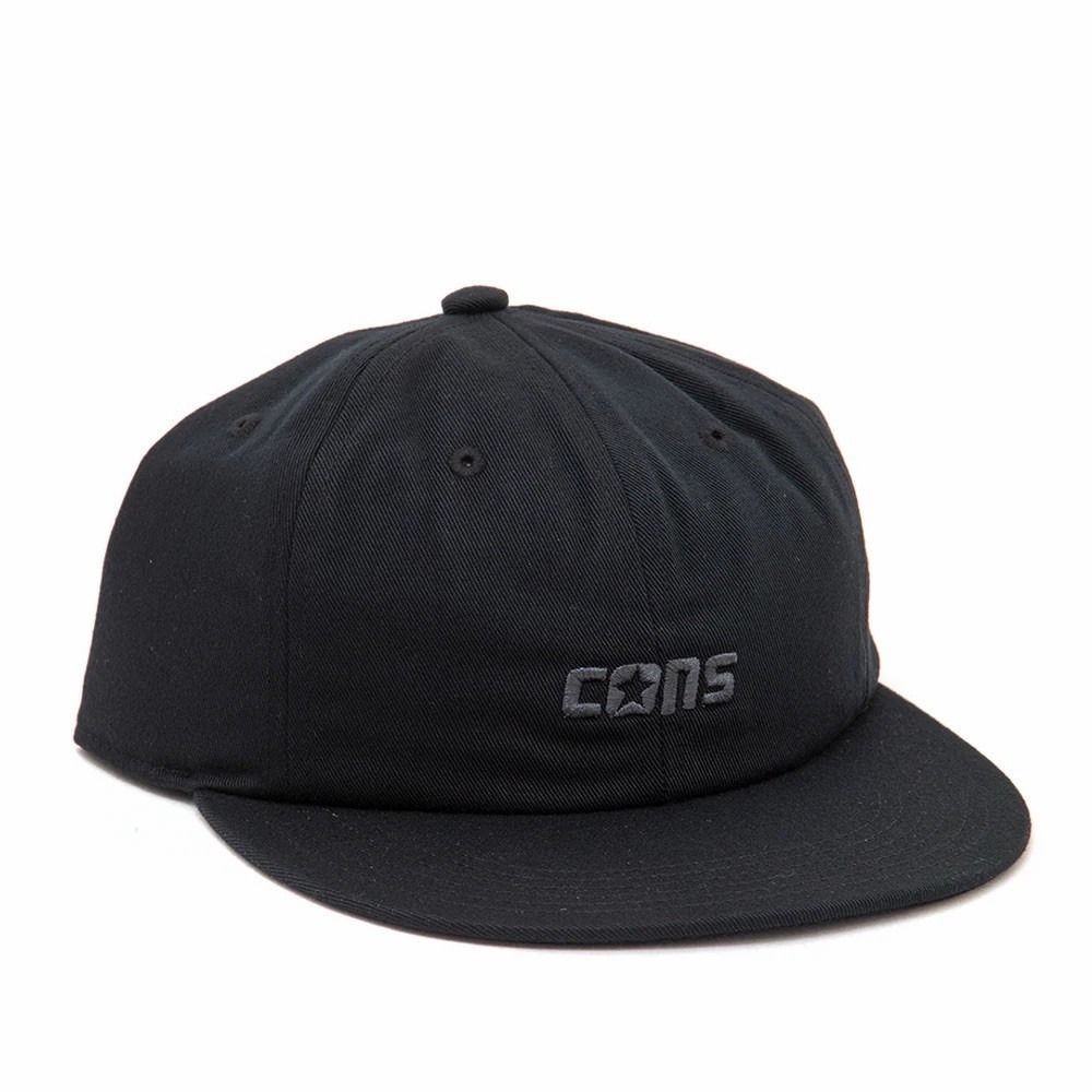 Converse Hat Cap Mens Adjustable Black 6 Panel Casual Strap Back